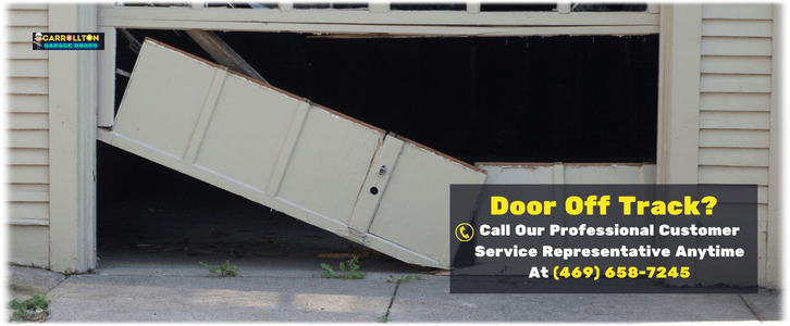 Garage Door Off-Track in Carrollton, TX